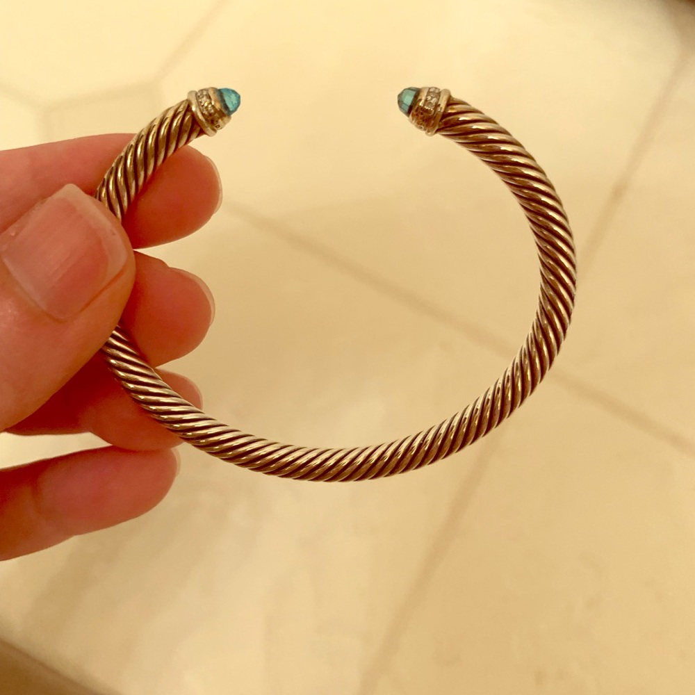 David Yurman bracelet with stone and diamonds